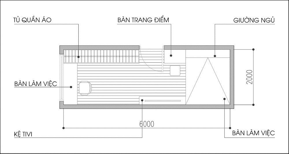 Nội thất sang trọng cho phòng ngủ nhỏ 1