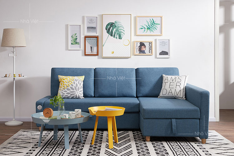 Bộ sofa góc tiện ích có thể kéo ra thành giường ngủ