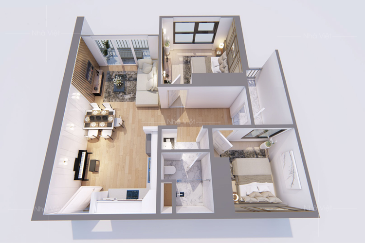 Ghế sofa văng cho hộ 65m vuông chung cư Vinhomes Smart City