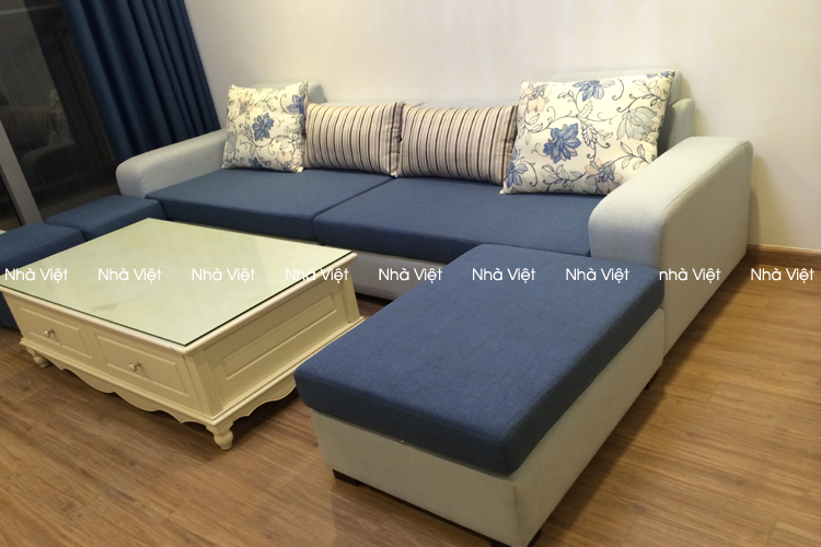 Nhà Việt giao sofa nỉ nhà chị Huệ - Time city