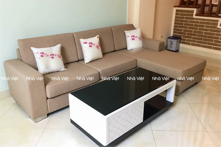 Giao sofa nỉ góc chị Vân Anh - Khu Ngoại Giao Đoàn