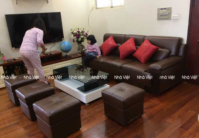 Nhà Việt giao sofa nhà chị Hồng - Nơ 01 KĐT Pháp Vân