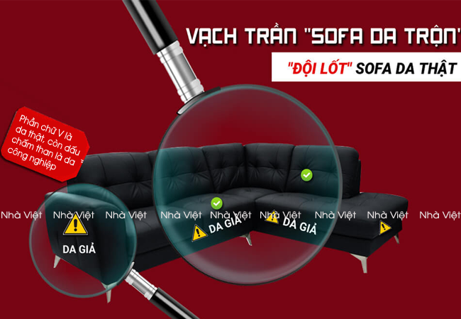 Hiểu đúng về sofa da thật 50% là như thế nào ?