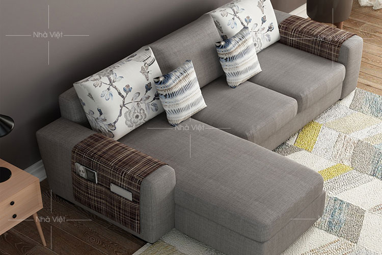 Tiện ích của sofa văng kèm đôn phụ cho nhà nhỏ